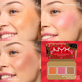 PALETA DE BLUSH Y BRONZER BUTTERMELT LIGHT MEDIUM - NYX PROFESSIONAL MAKEUP