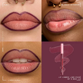 LIP COMBO DELINEADOR LIP LINGERIE + LIP GLOSS IV - NYX