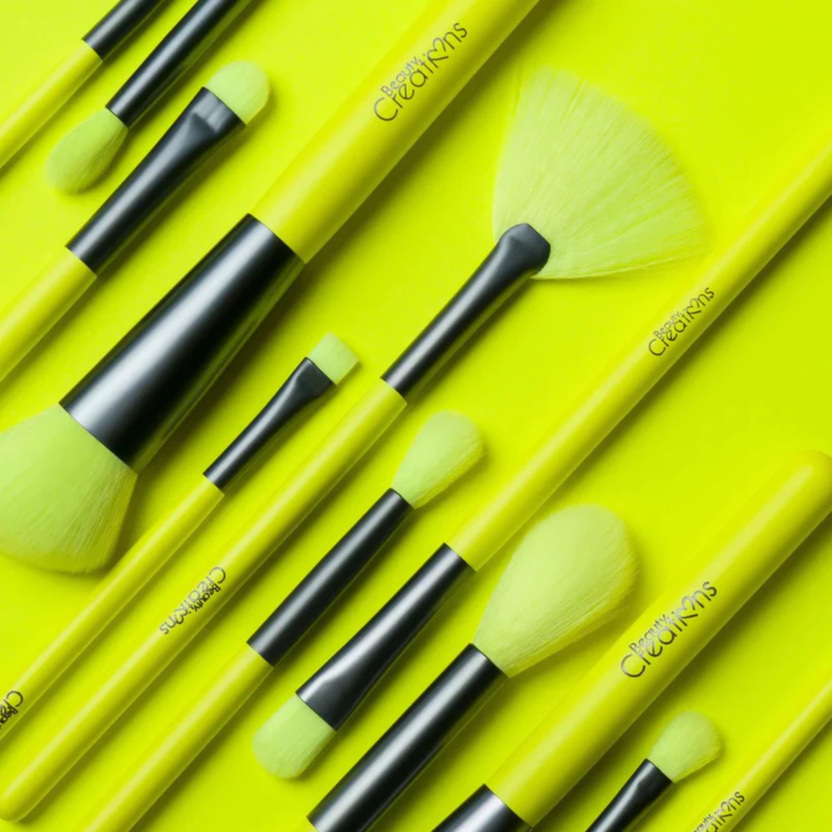 SET BOUJEE NEON YELLOW 15 BROCHAS BEAUTY CREATIONS