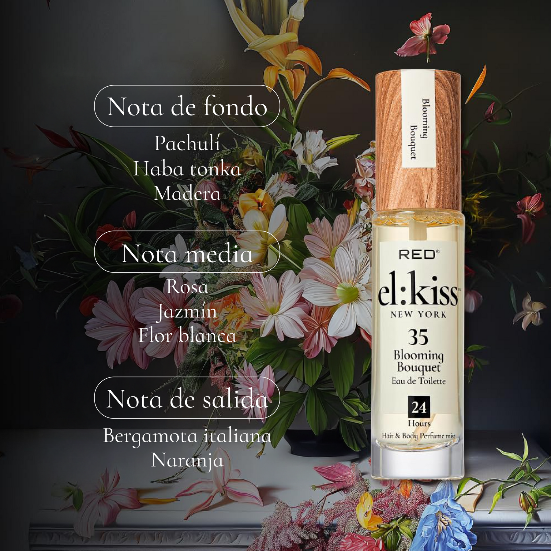 MIST PARA CUERPO Y CABELLO BLOOMING BOUQUET - KISS