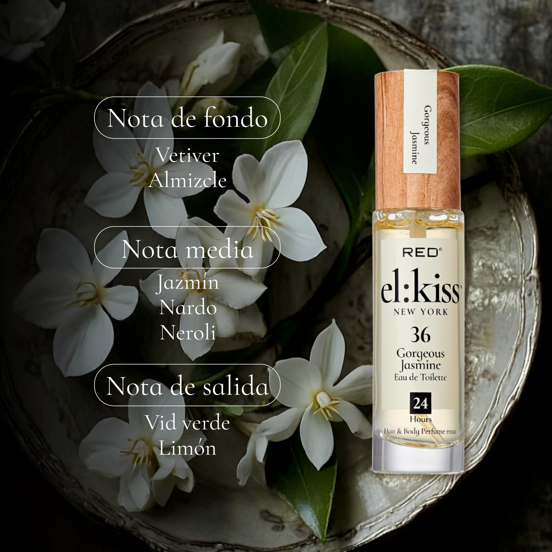 MIST PARA CUERPO Y CABELLO GORGEOUS JASMINE - KISS