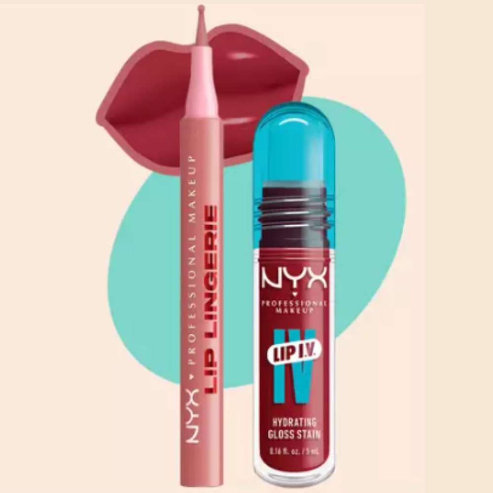 LIP COMBO DELINEADOR LIP LINGERIE + LIP GLOSS IV - NYX