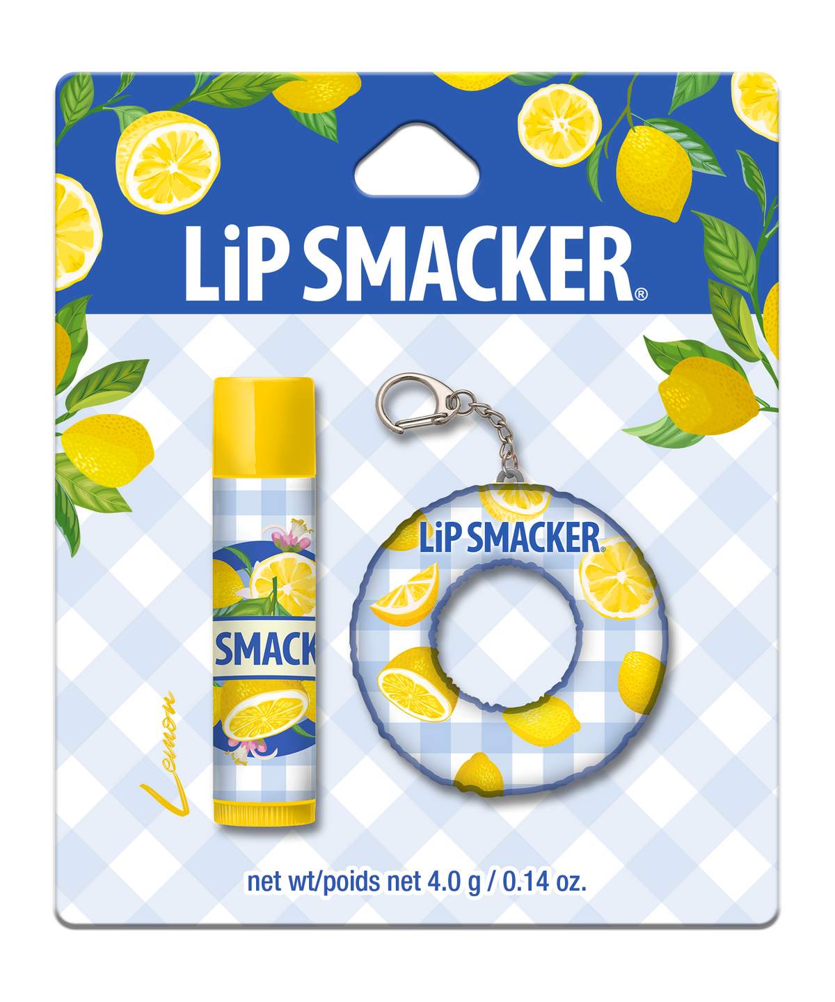 BÁLSAMO LABIAL + KEYCHAIN FLOATY LEMON - LIP SMACKER