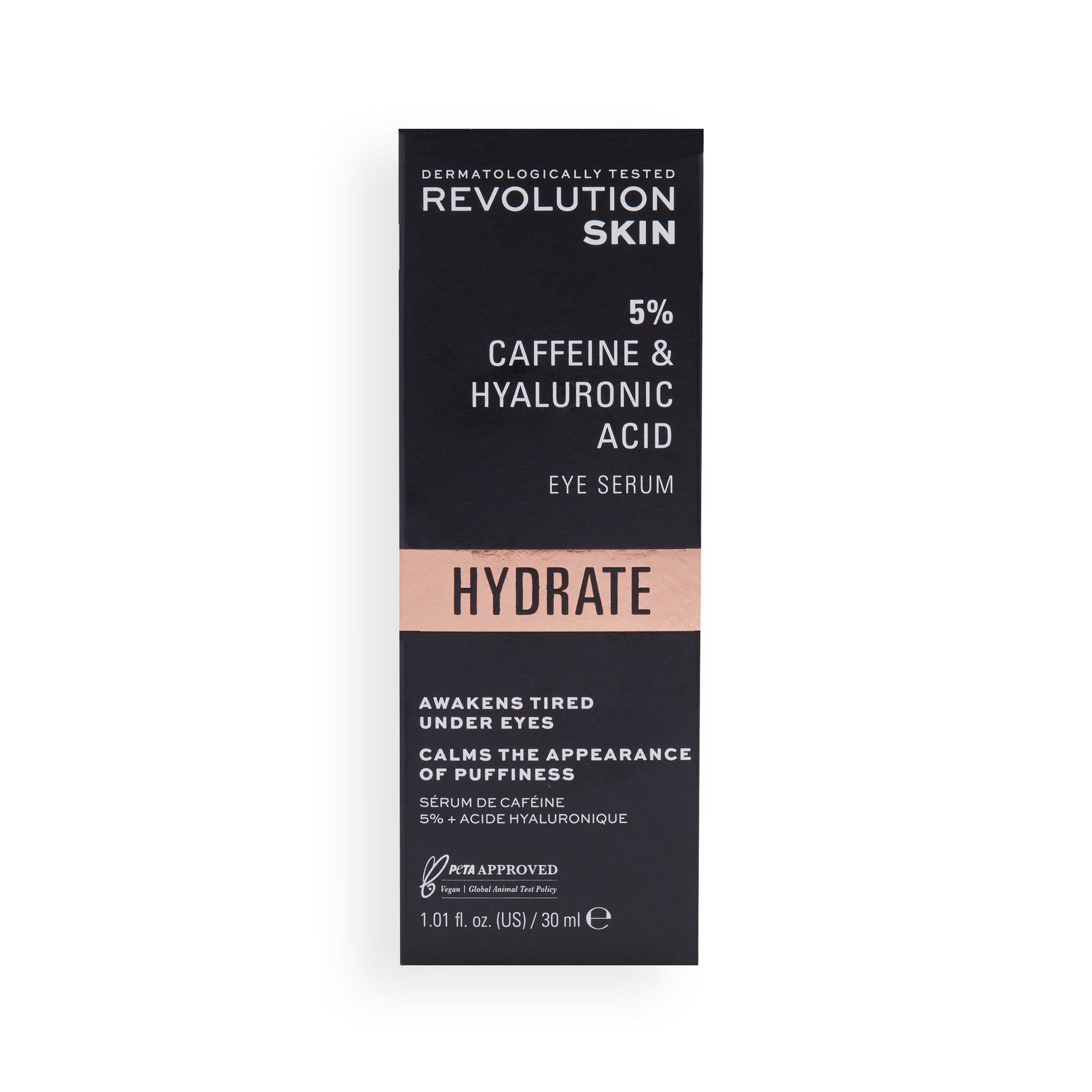 SUERO CONTORNO DE OJOS CON CAFEÍNA 5% Y ÁCIDO HIAULURÓNICO - REVOLUTION SKINCARE