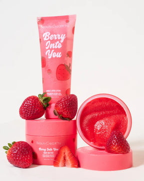 BEAUTY CREATIONS FRUITY COLLECTION BODY SCRUB - BERRY INTO YOU - SIN CAJA