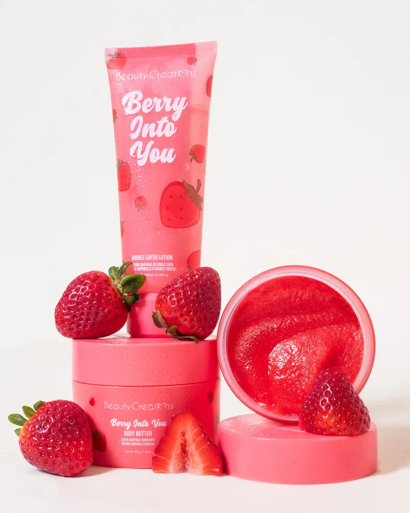 BEAUTY CREATIONS FRUITY COLLECTION BODY SCRUB - BERRY INTO YOU - SIN CAJA