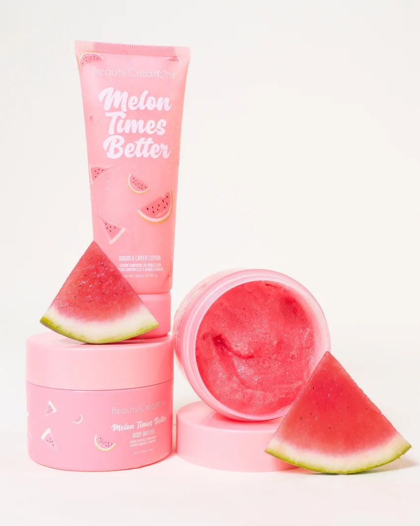 BEAUTY CREATIONS FRUITY COLLECTION BODY SCRUB - MELON TIMES BETTER - SIN CAJA