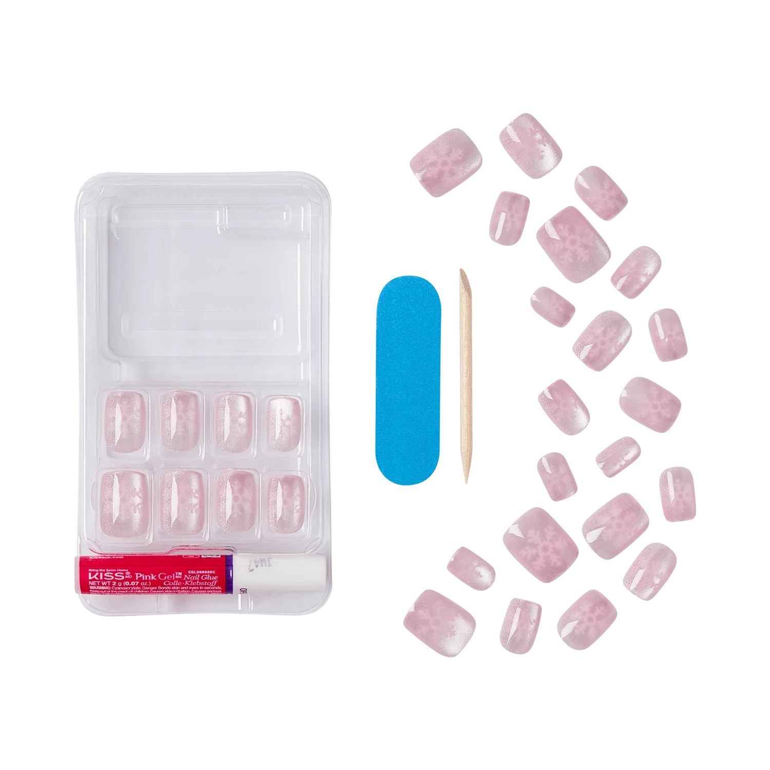 UÑAS POSTIZAS VOGUISH FANTASY FROSTY DELIGHT - KISS