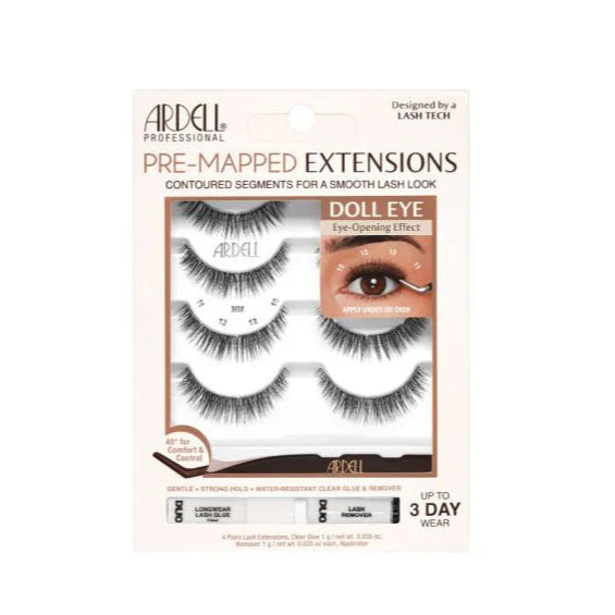 EXTENSIONES DE PESTAÑAS PRE MAPEADAS DOLL EYE - ARDELL