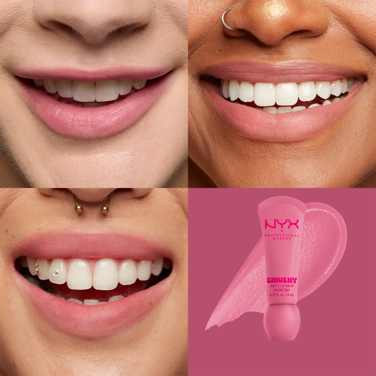 BÁLSAMO LABIAL MATE SMUSHY - NYX PROFESSIONAL MAKEUP