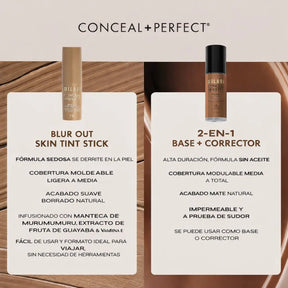 CONCEAL AND PERFECT BLUR OUT, TINTA DE MAQUILLAJE EN STICK - MILANI