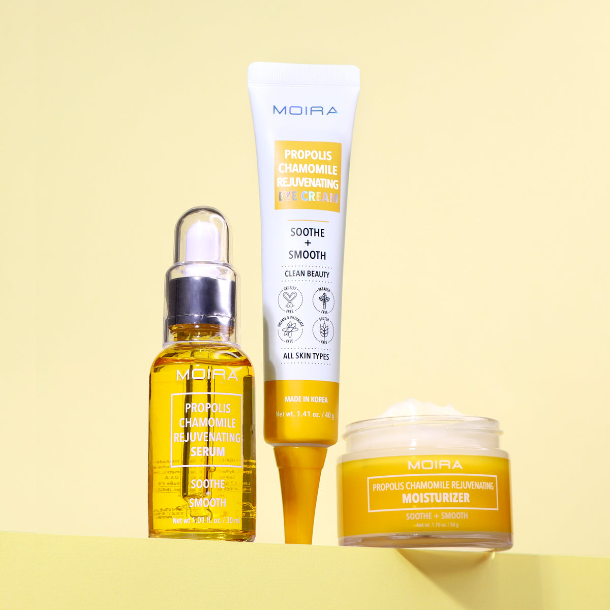KIT SKINCARE ANTI EDAD PROPÓLEO Y MANZANILLA - MOIRA