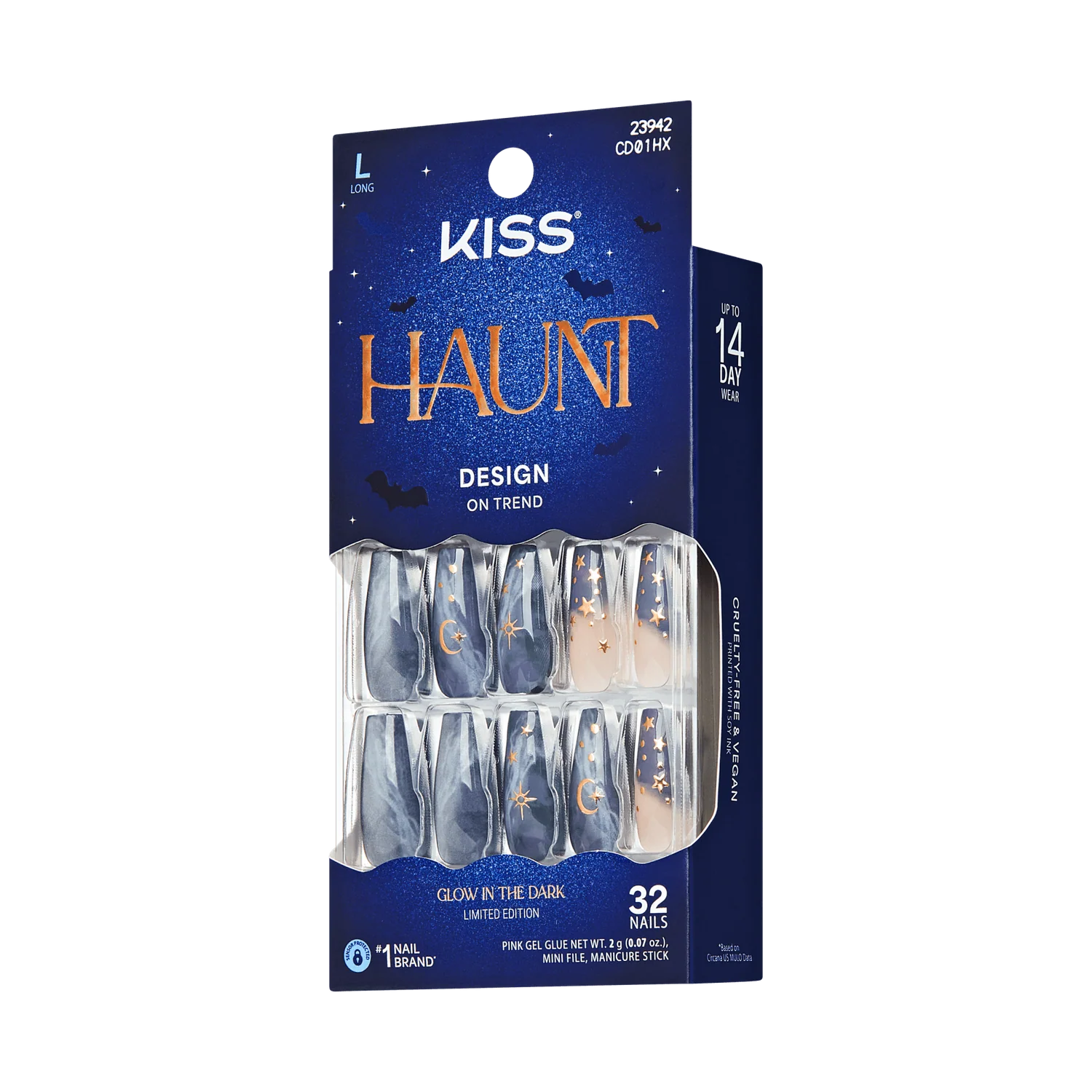 UÑAS POSTIZAS SPOOKY TIPS - KISS