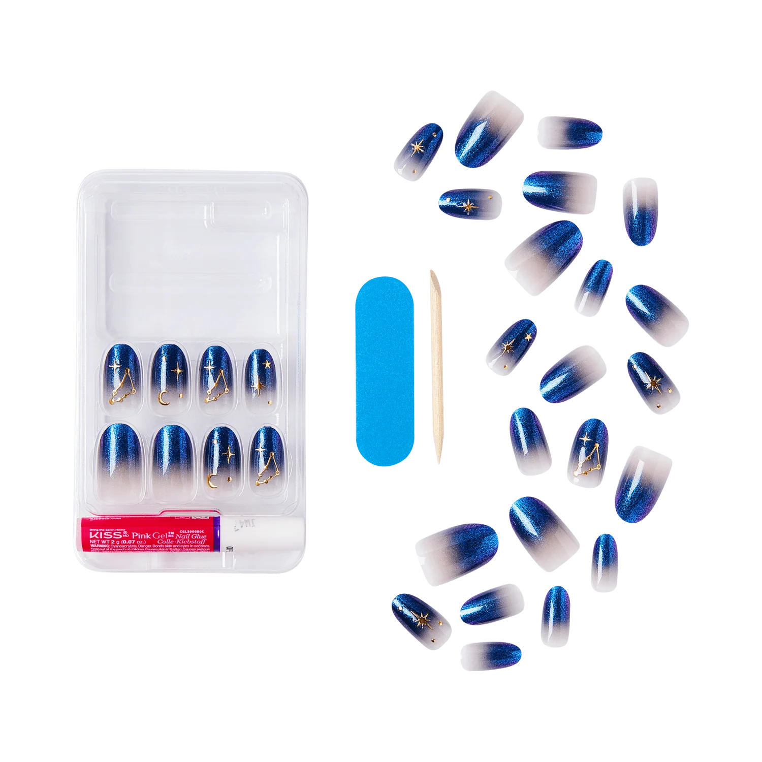 UÑAS POSTIZAS VOGUISH FANTASY NAILS MERRY MAGIC - KISS