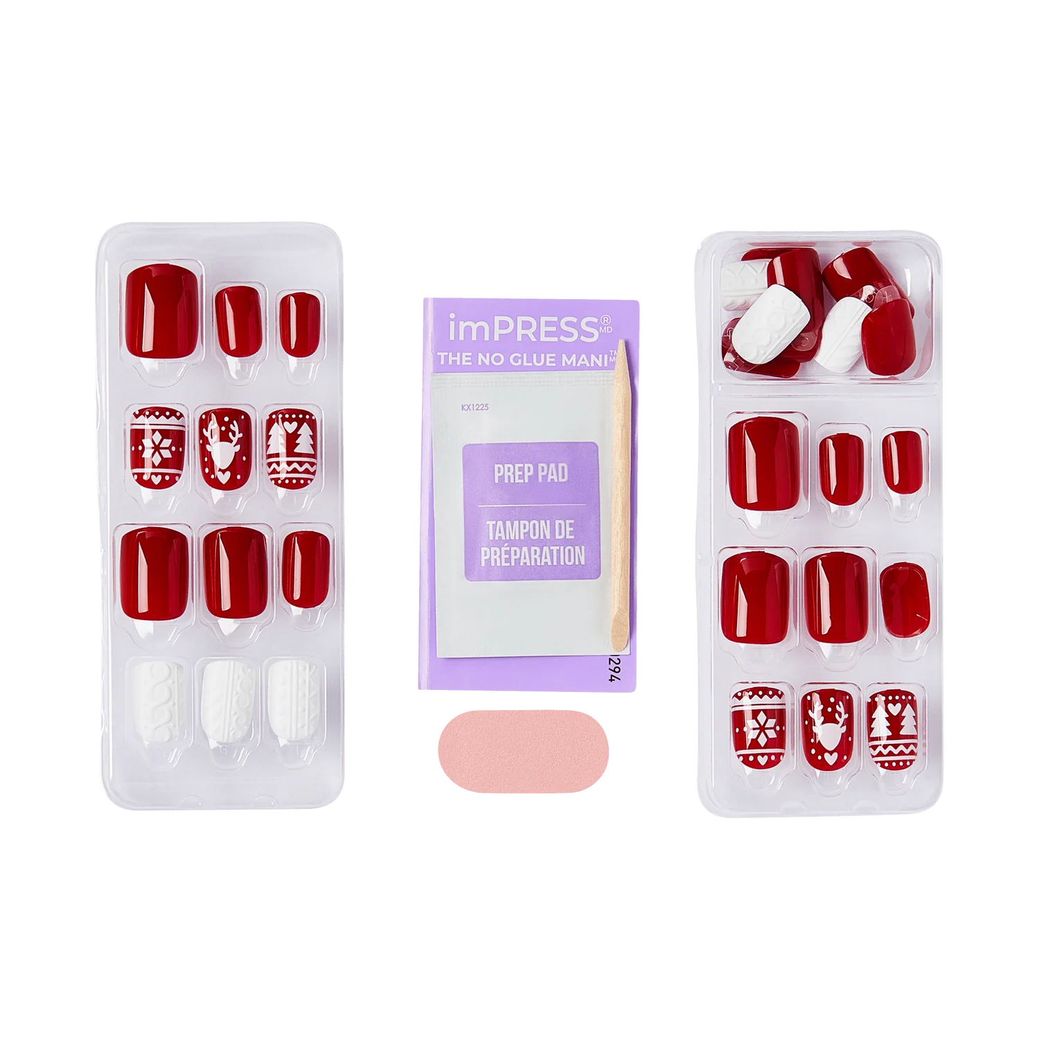 UÑAS POSTIZAS IMPRESS NAILS FEELIN FESTIVE - KISS