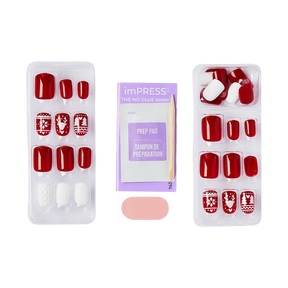 UÑAS POSTIZAS IMPRESS NAILS FEELIN FESTIVE - KISS