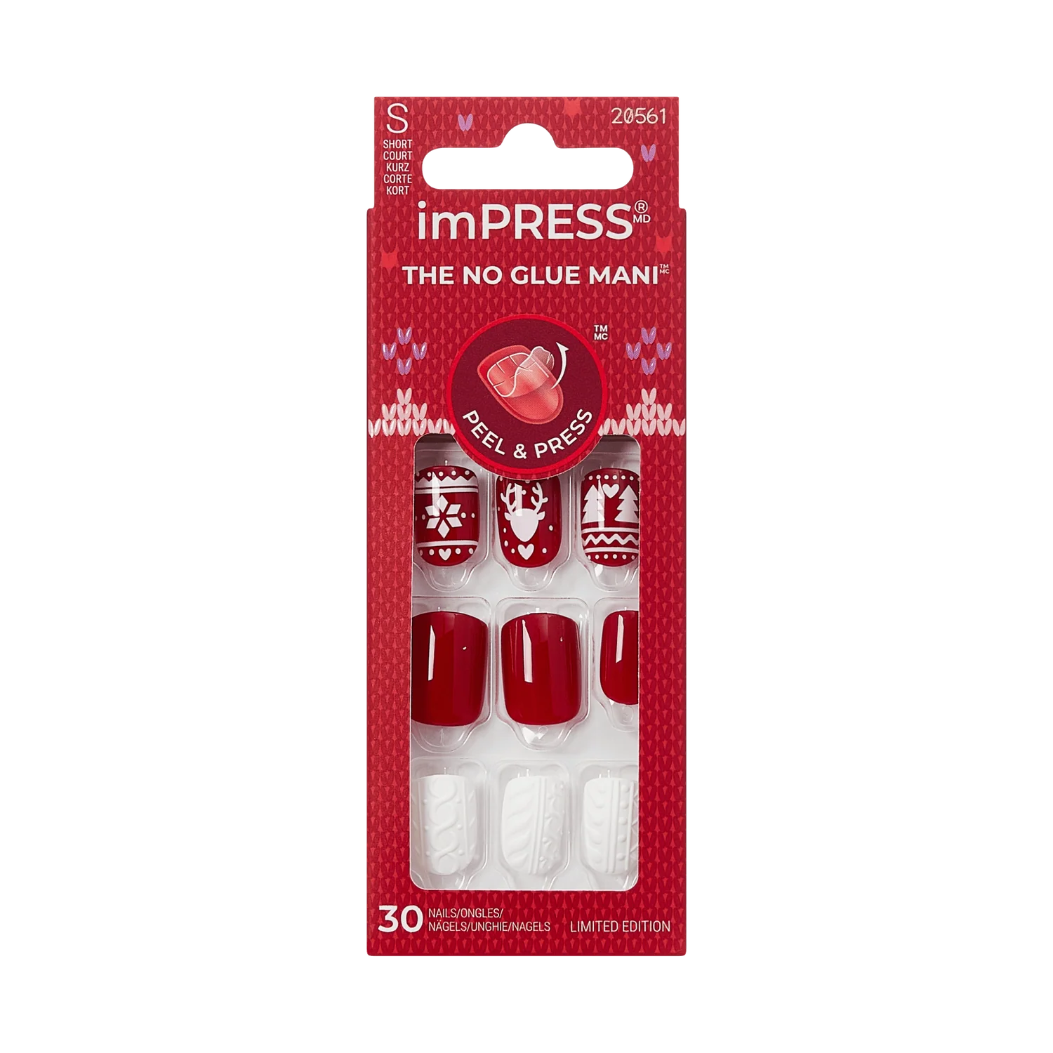 UÑAS POSTIZAS IMPRESS NAILS FEELIN FESTIVE - KISS