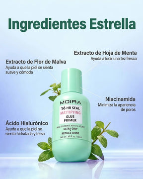 PRIMER HIDRATANTE MATIFICADOR 16HR SEAL GLUE PRIMER - MOIRA