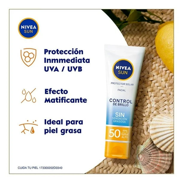 PROTECTOR SOLAR FACIAL CONTROL DE BRILLO 50ML – NIVEA