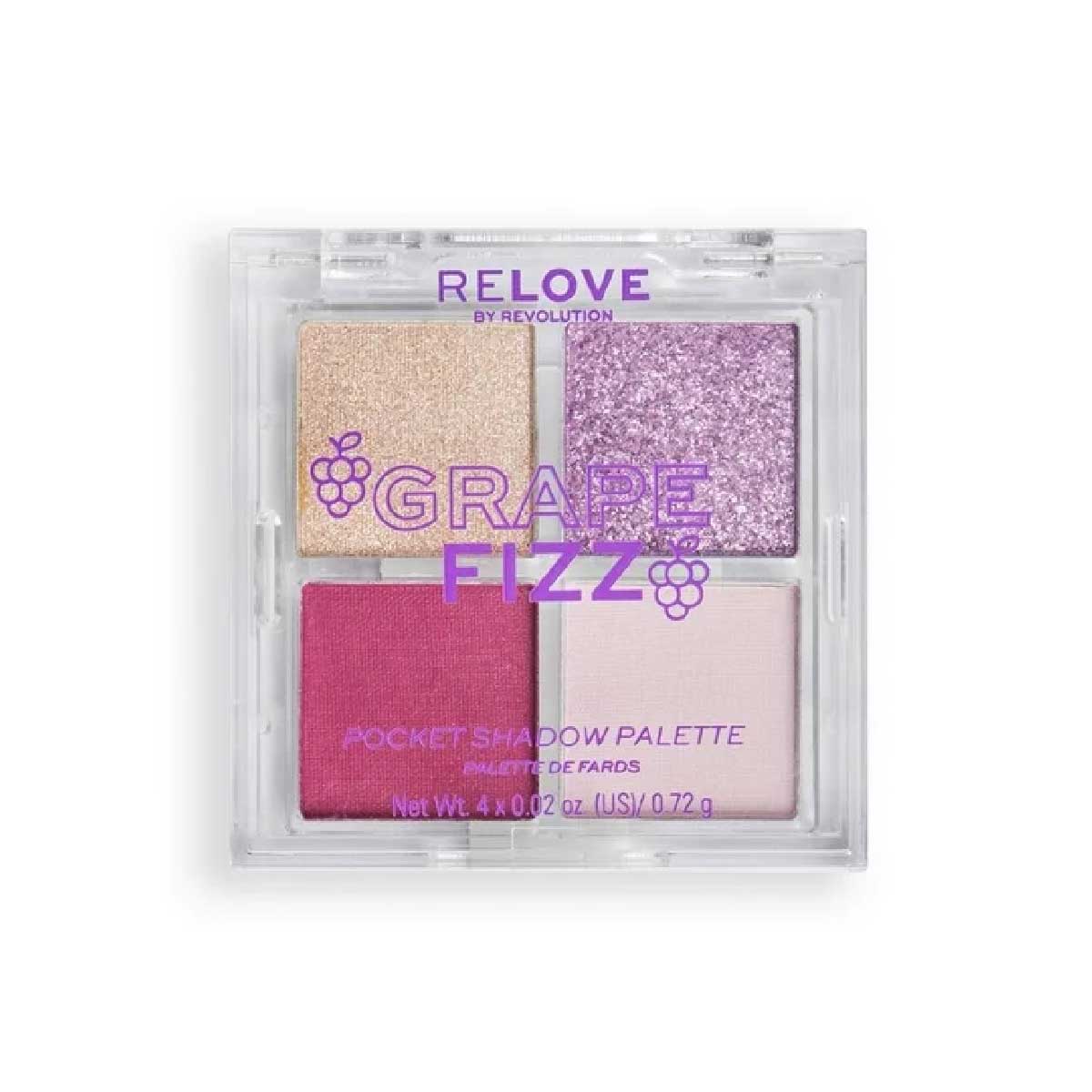 PALETA DE SOMBRAS POCKET PALETTE GRAPE FIZZ - RELOVE