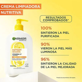CREMA LIMPIADORA EXPRESS ACLARA ANTI-MANCHAS VITAMIN - GARNIER SKIN ACTIVE