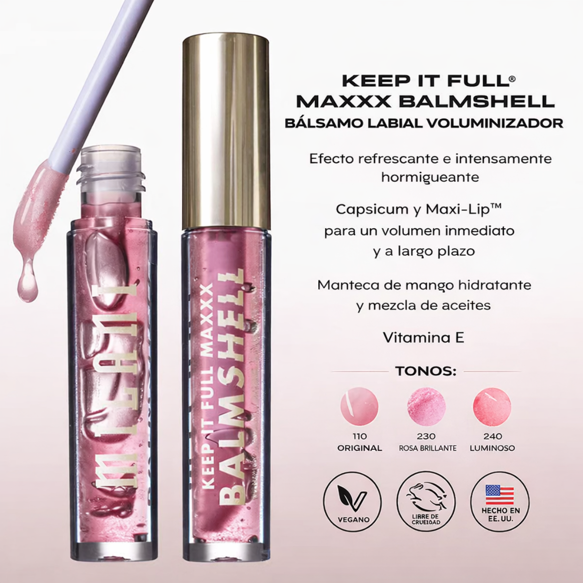 KEEP IT FULL MAXXX BALMSHELL, LIP PLUMP - MILANI
