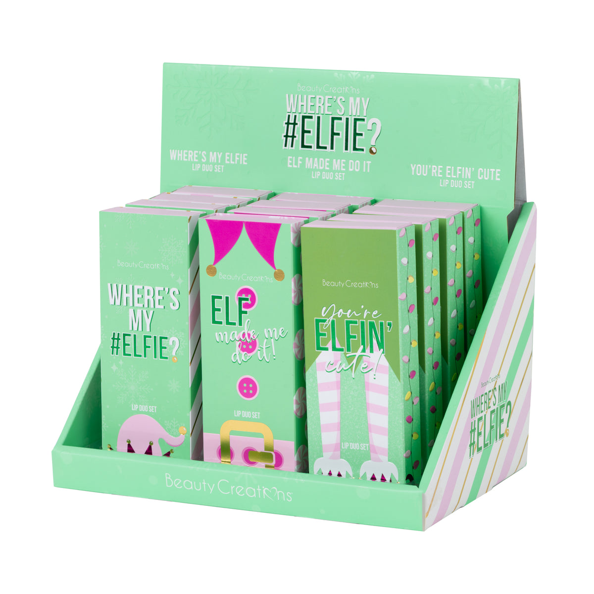 SET LABIAL DÚO ELFIE  BROWN - BEAUTY CREATIONS
