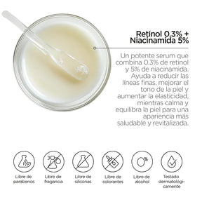 SERUM RETINOL .3% NIACINAMIDA 5% JUST - REVOX B77