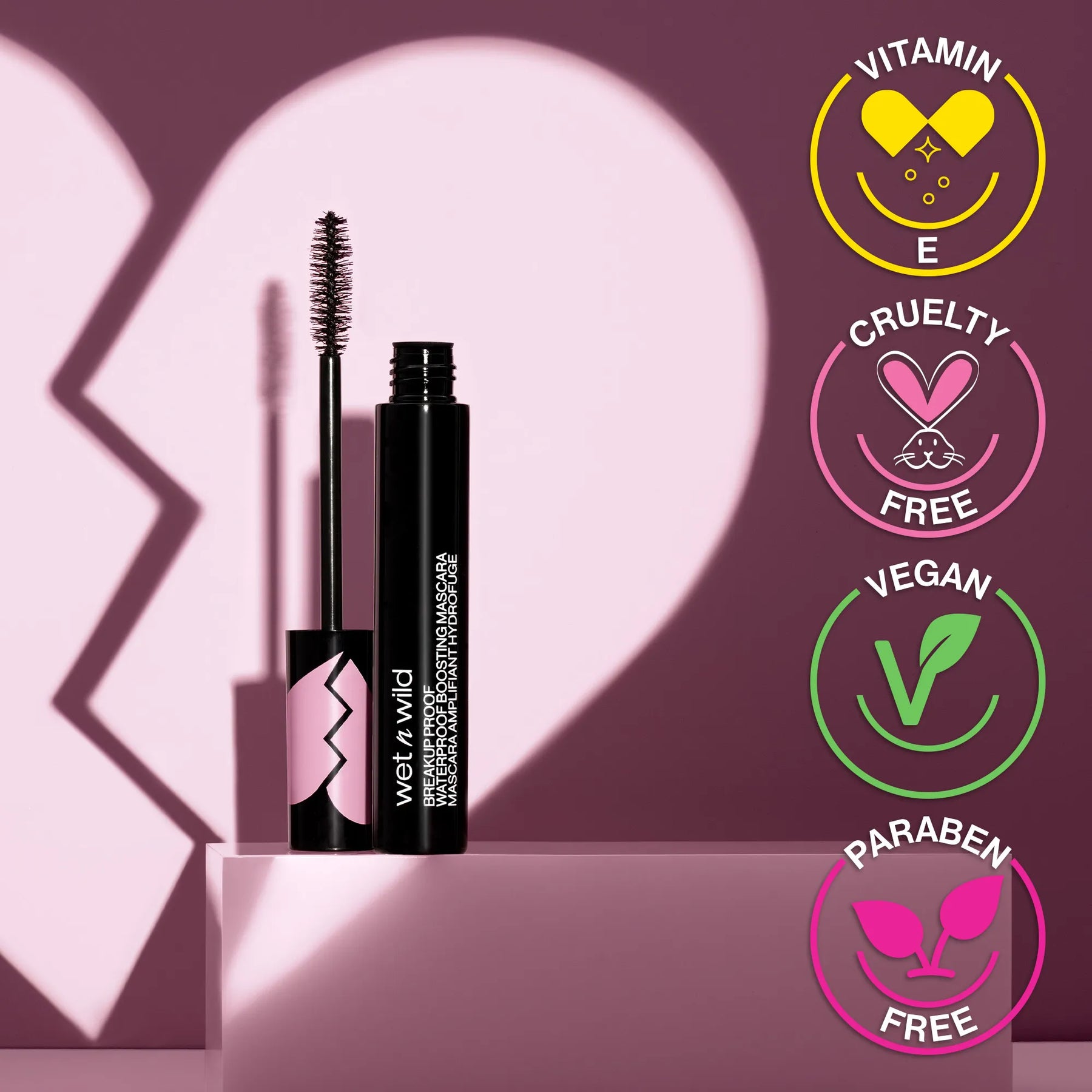 BREAKUP PROOF WATERPROOF BOOSTING MASCARA ULTRA BLACK - WET N WILD