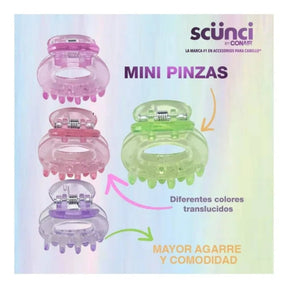 MINI PINZAS PARA CABELLO 8 PZAS – SCUNCI