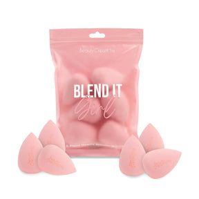 BLEND IT GIRL SPING SPONGE 6PC BEAUTY BLENDER BUNDLE PINK -  BEAUTY CREATIONS