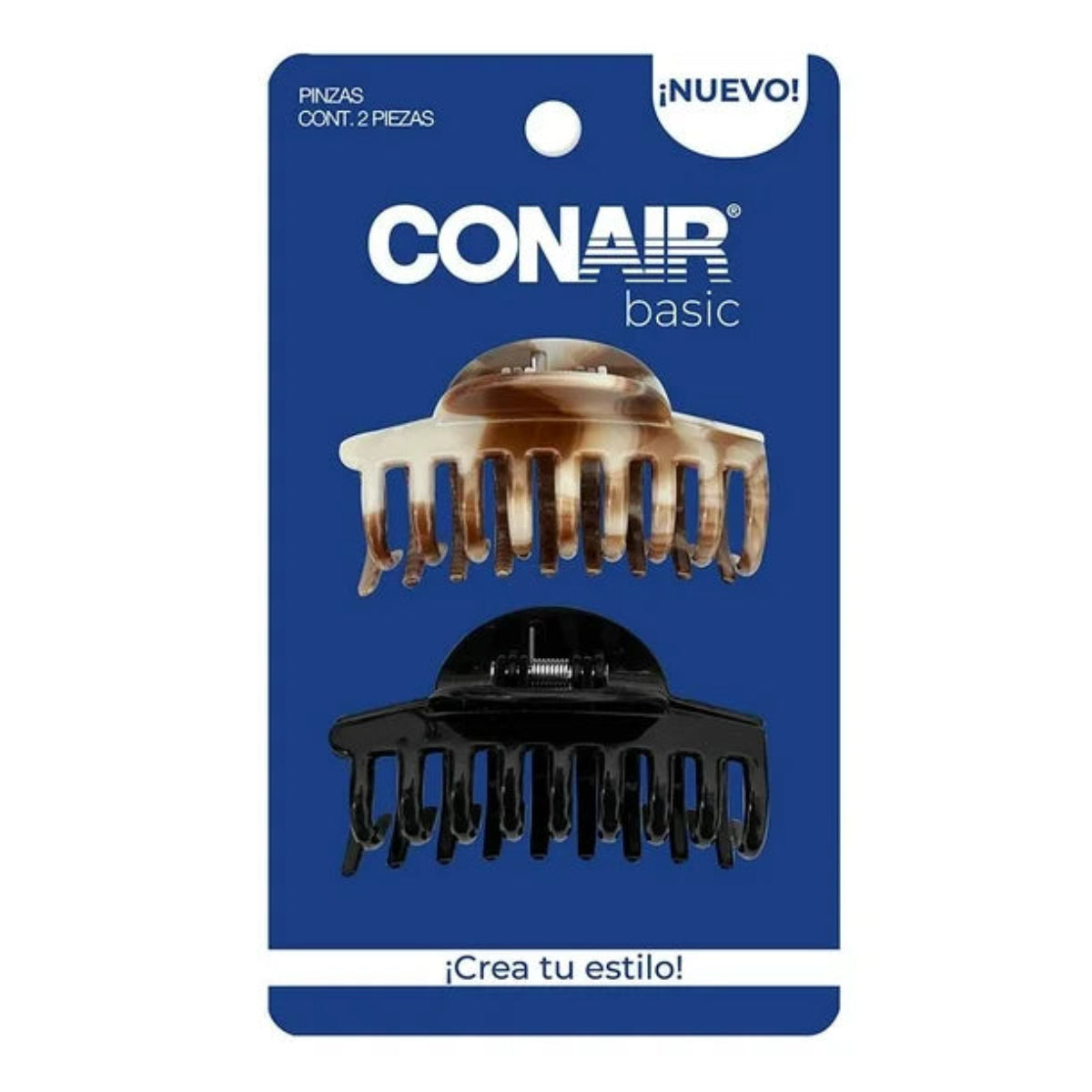 PINZAS NEGRO Y ROSA 2 PZAS – CONAIR