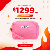 COSMETIQUERA ROSA ESPONJOSA - MOIRA
