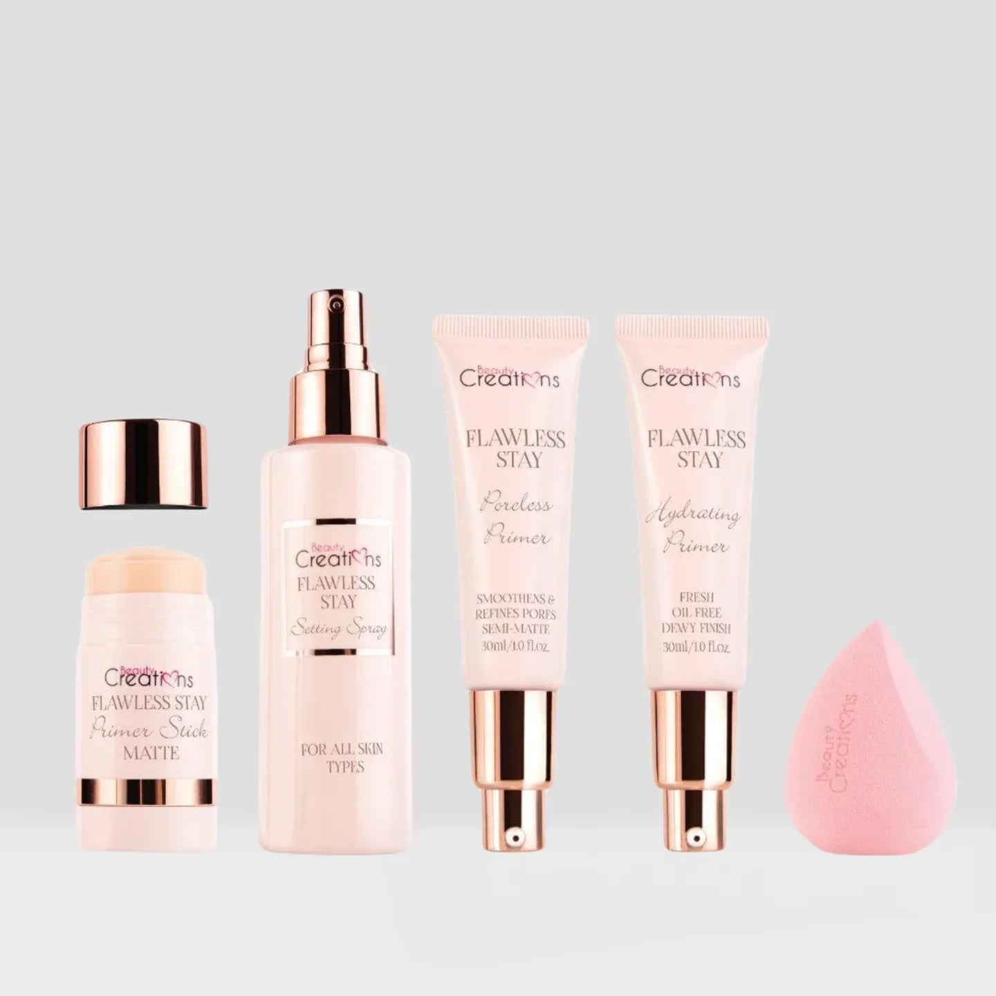 SET PREP, SET & GLO FLAWLESS STAY - BEAUTY CREATIONS
