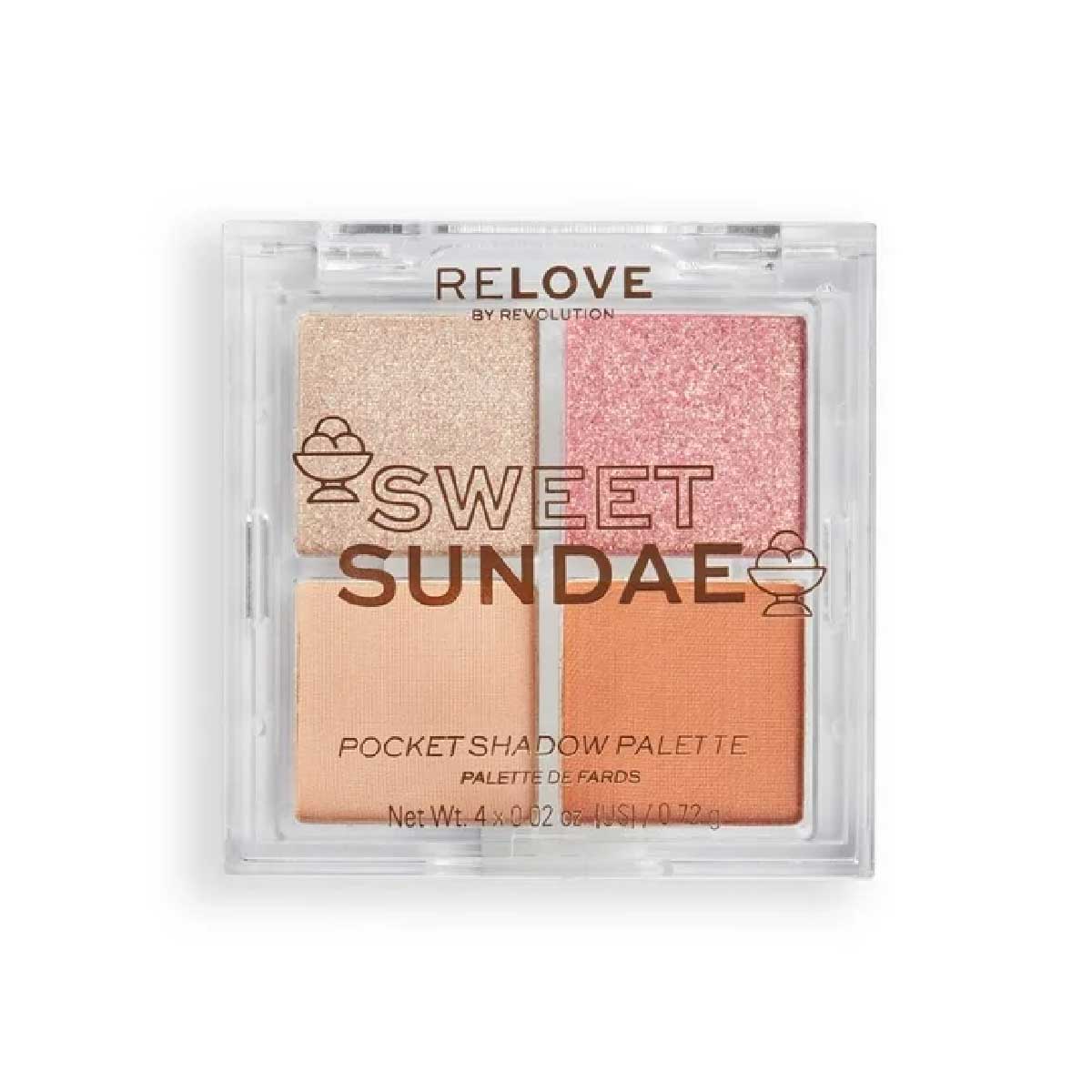PALETA DE SOMBRAS POCKET PALETTE SWEET SUNDAE - RELOVE