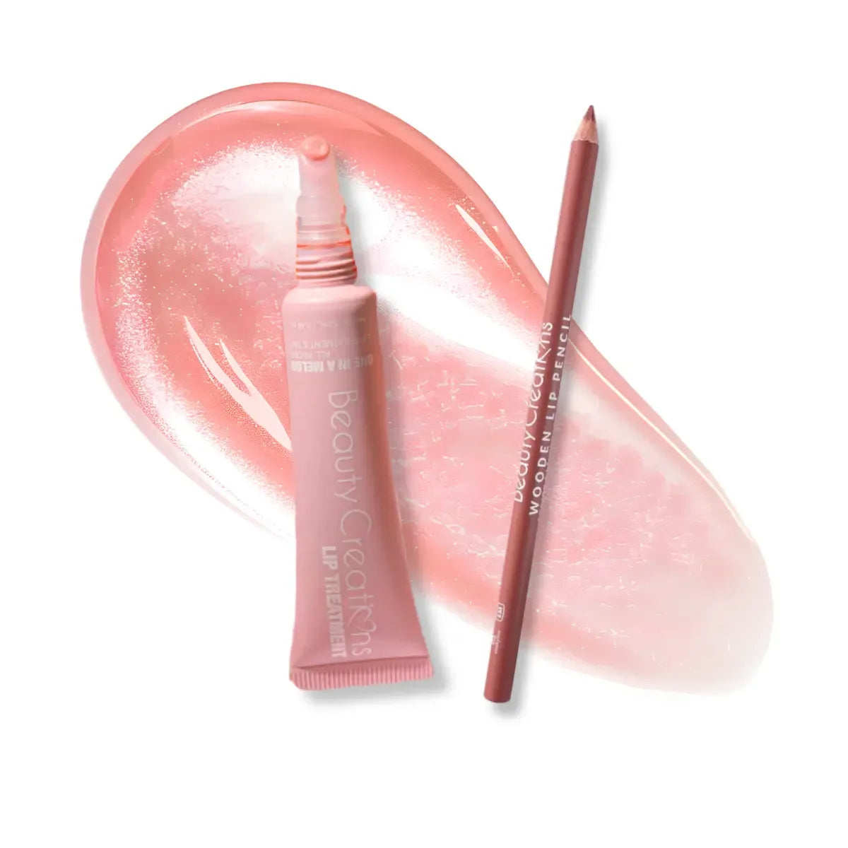 DÚO LIP TREATMENT + WOODEN LINER MELON - BEAUTY CREATIONS