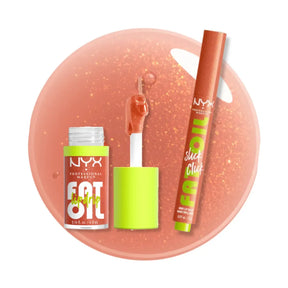 DÚO BÁLSAMO + LIP GLOSS FAT OIL FOLLOW - NYX PROFESSIONAL MAKEUP