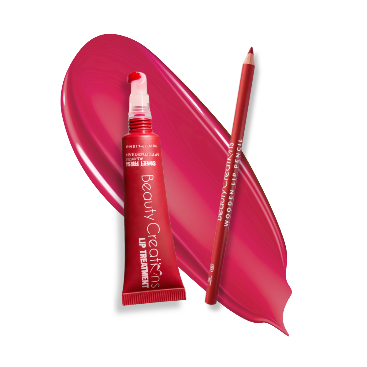 DÚO LIP TREATMENT + WOODEN LINER CHERRY - BEAUTY CREATIONS