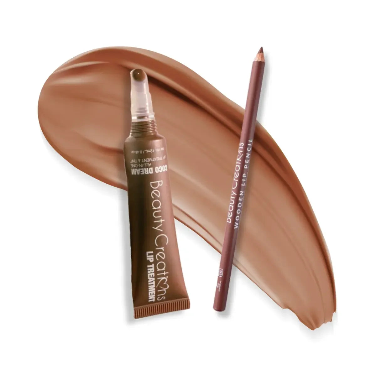 DÚO LIP TREATMENT + WOODEN LINER TOFFE - BEAUTY CREATIONS