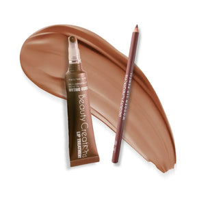 DÚO LIP TREATMENT + WOODEN LINER TOFFE - BEAUTY CREATIONS