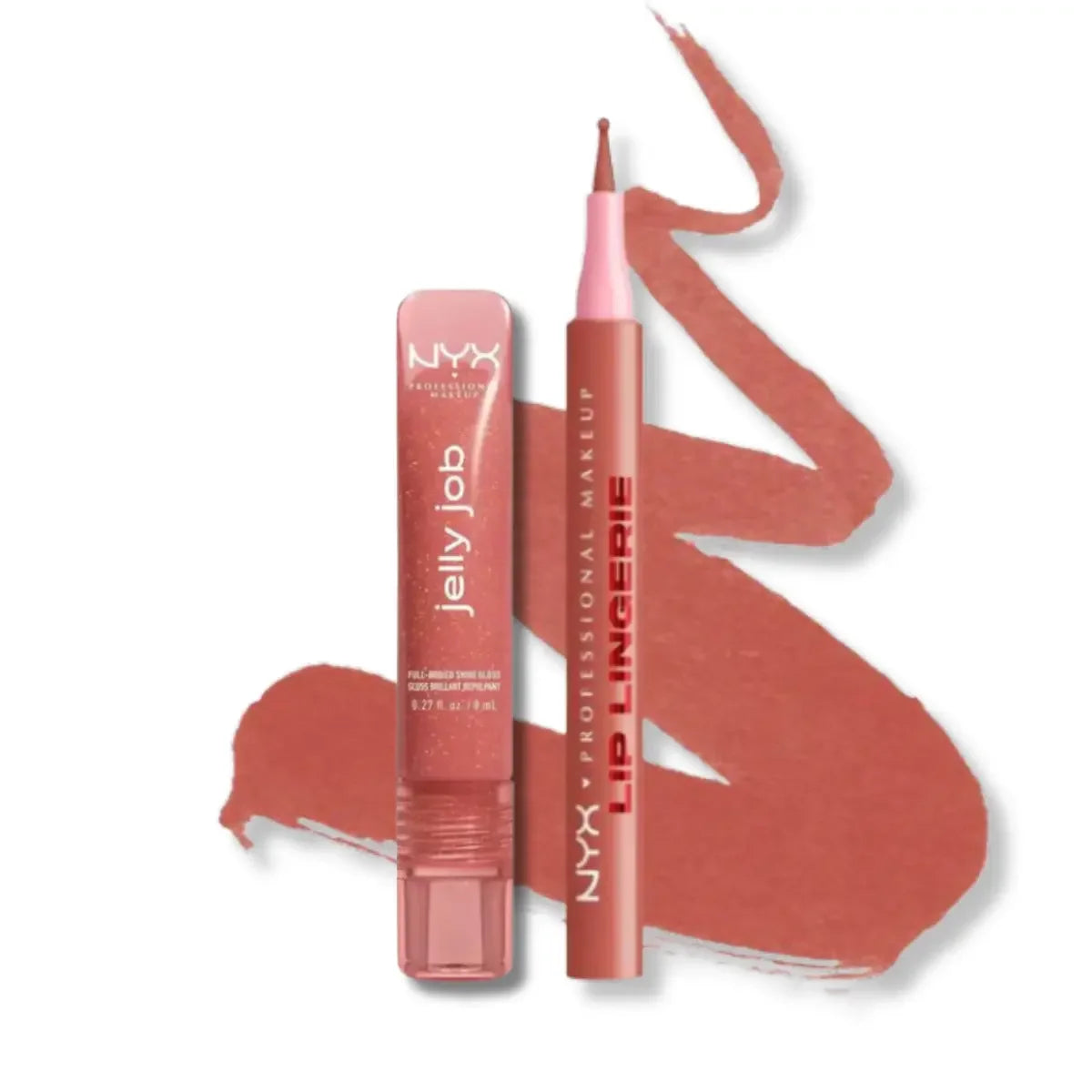 DÚO LIP LINGERIE + JELLY JOB HONEY - NYX PROFESSIONAL MAKEUP