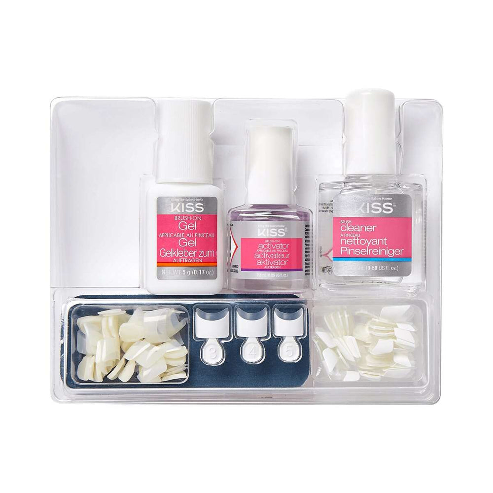 BRUSH ON GEL NAIL KIT KISS