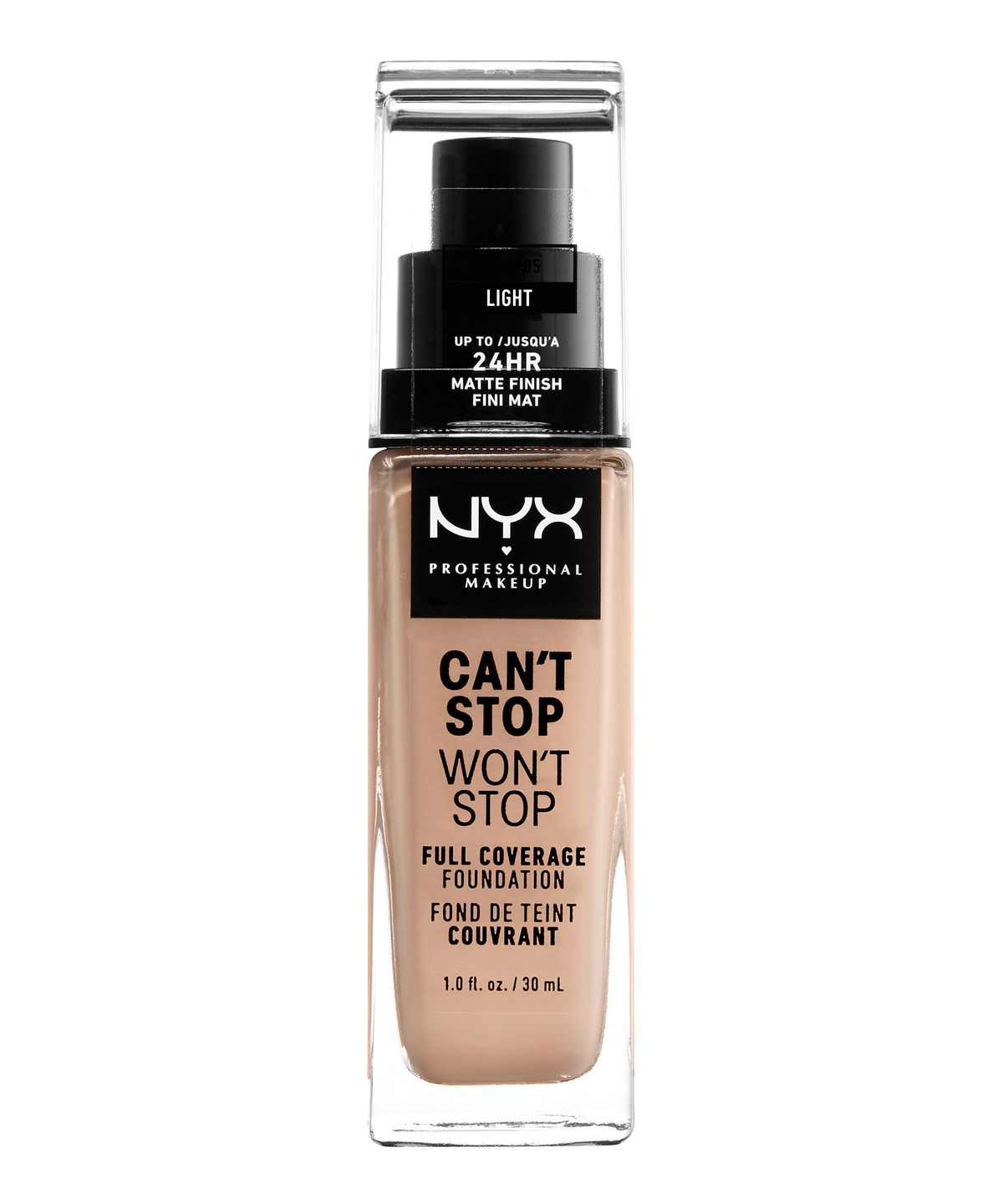 CANT STOP WONT STOP 24HR FOUNDATION LIGHT - NYX PROFESSIONAL MAKEUP
