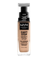 CANT STOP WONT STOP 24HR FOUNDATION NATURAL - NYX PROFESSIONAL MAKEUP