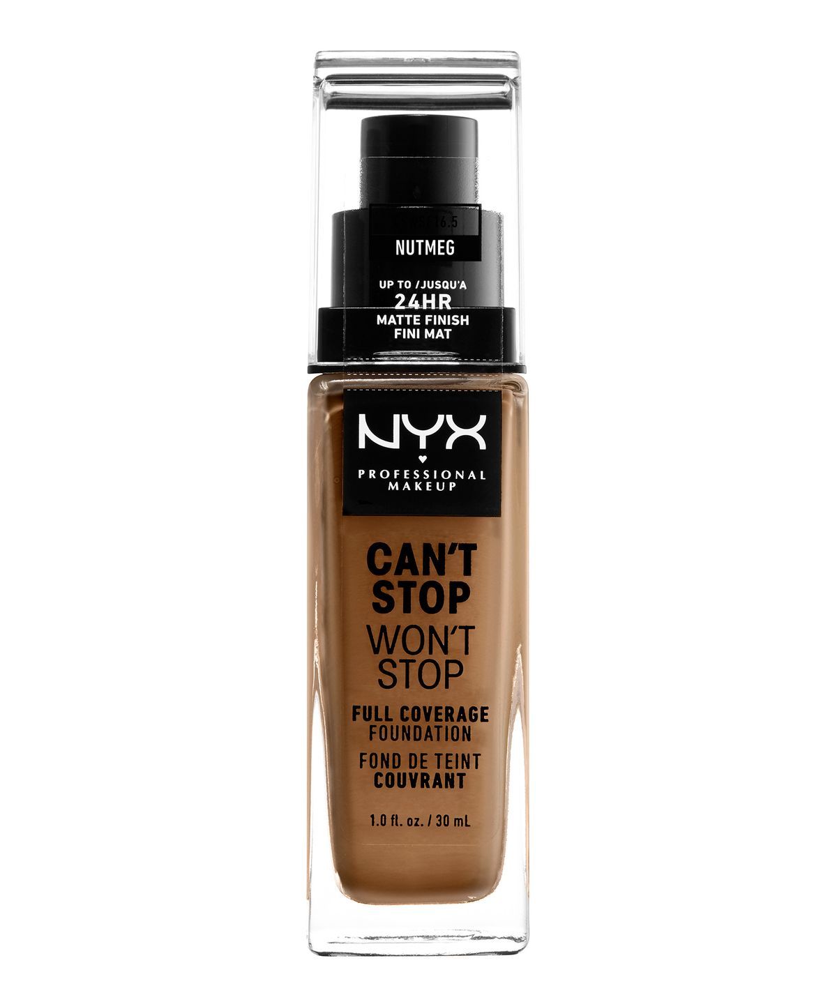 CANT STOP WONT STOP 24HR FOUNDATION NUTMEG - NYX PROFESSIONAL MAKEUP