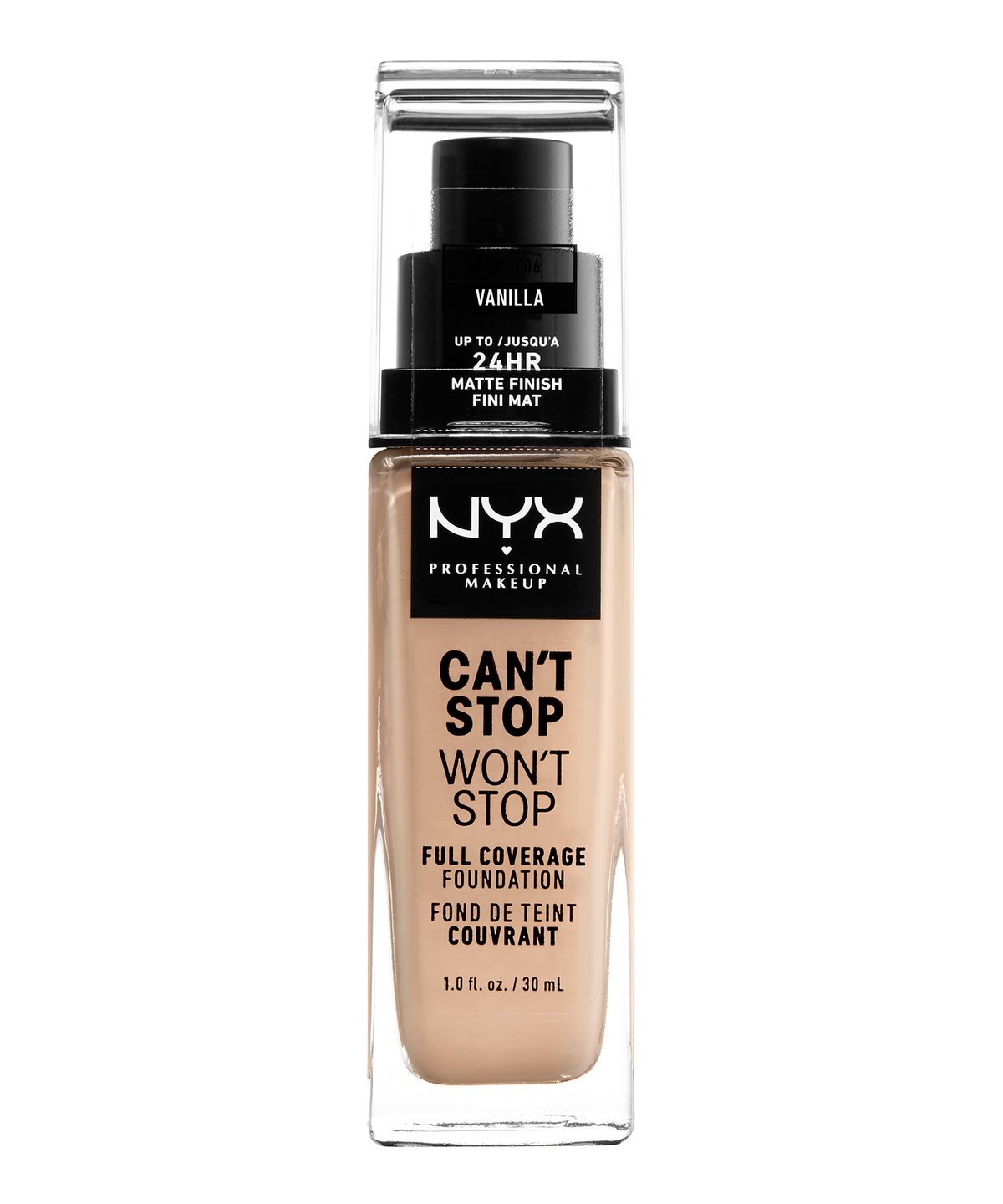 CANT STOP WONT STOP 24HR FOUNDATION VANILLA - NYX PROFESSIONAL MAKEUP