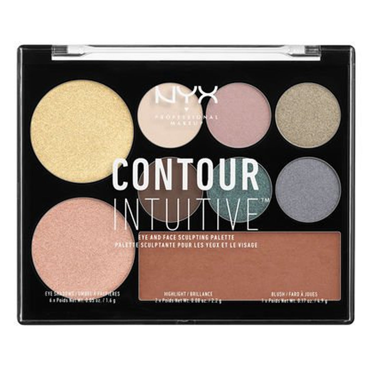 CONTOUR INTUITIVE PALETA SMOKE AND PEARLS - OUTLET NYX PROFESSIONAL MAKEUP