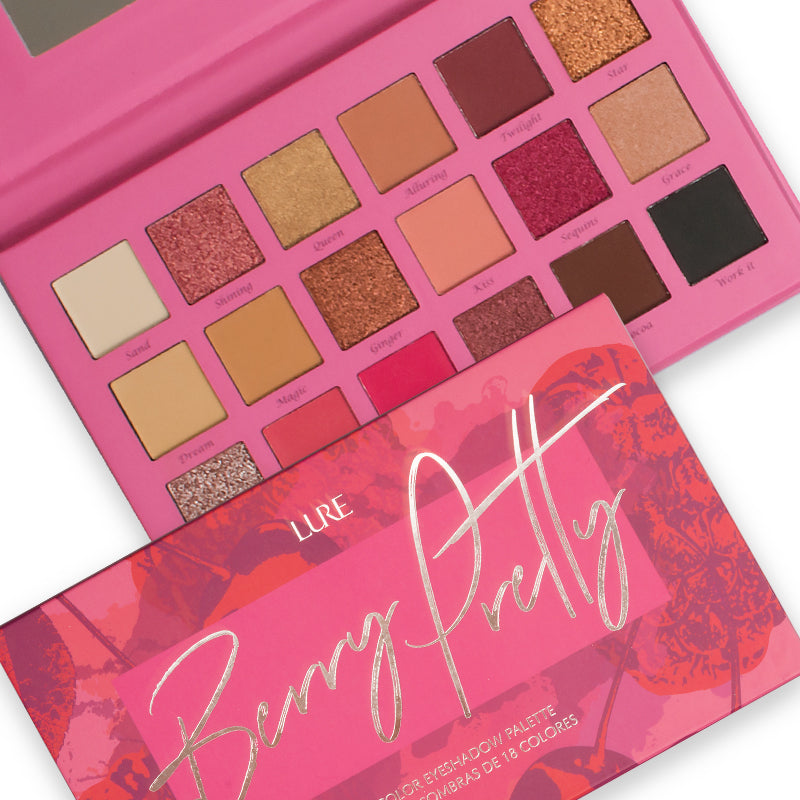 FRUITY COLLECTION BERRY PRETTY 18 COLOR SHADOW PALETTE - LURE