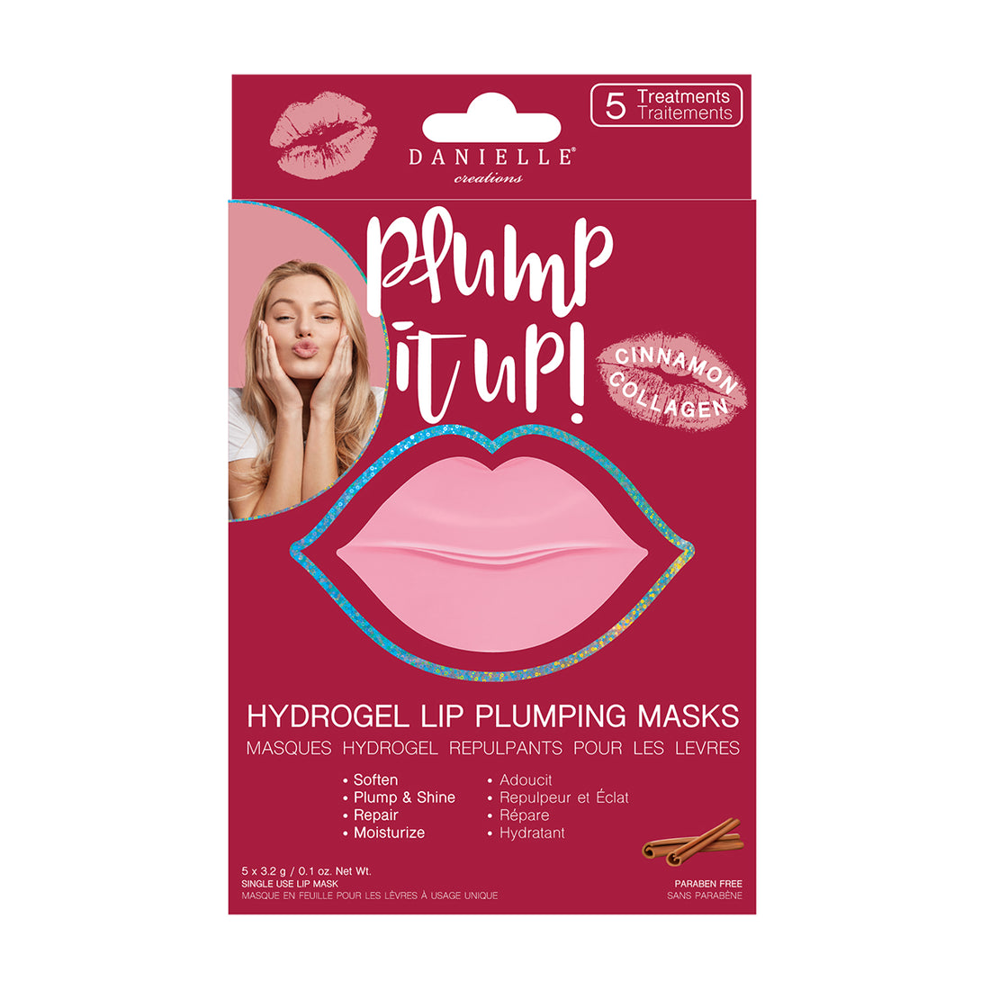 HYDROGEL LIP MASKS CINNAMON OUTLET DANIELLE CREATIONS