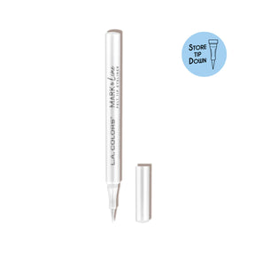 MARK LINE FELT TIP EYELINER SNOW WHITE - LA COLORS